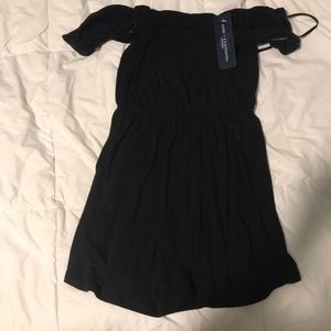 Black off the shoulder romper